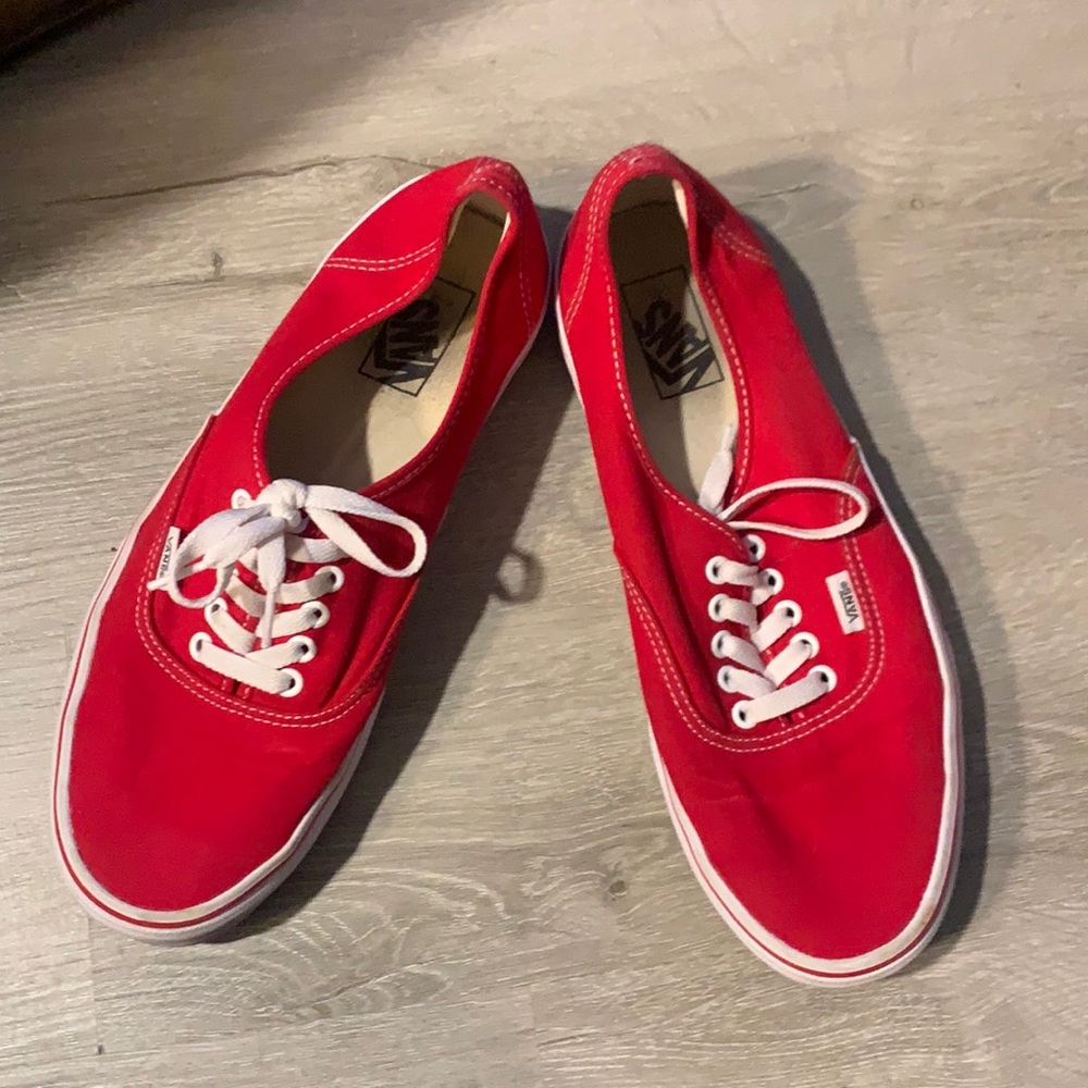 Vans red authentics